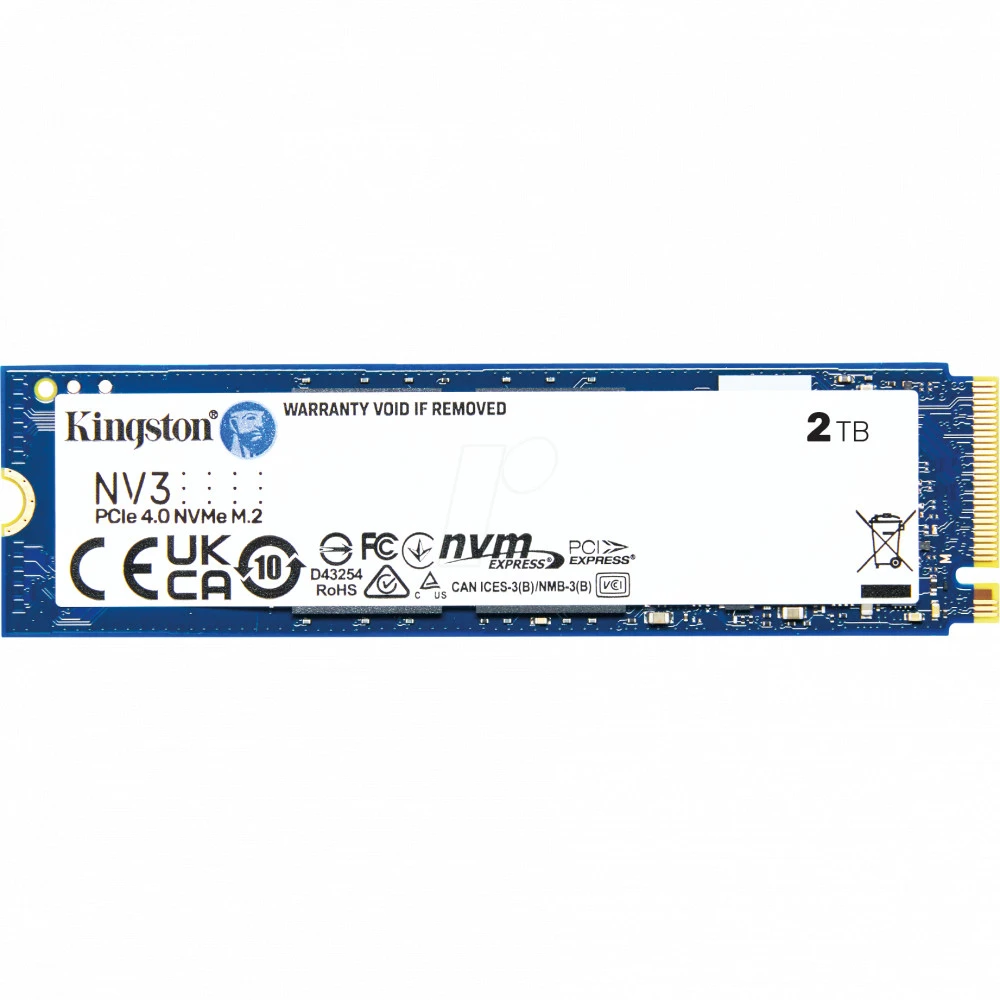SSD накопитель Kingston NV3 2TB M.2 NVMe PCIe Gen4 — 2