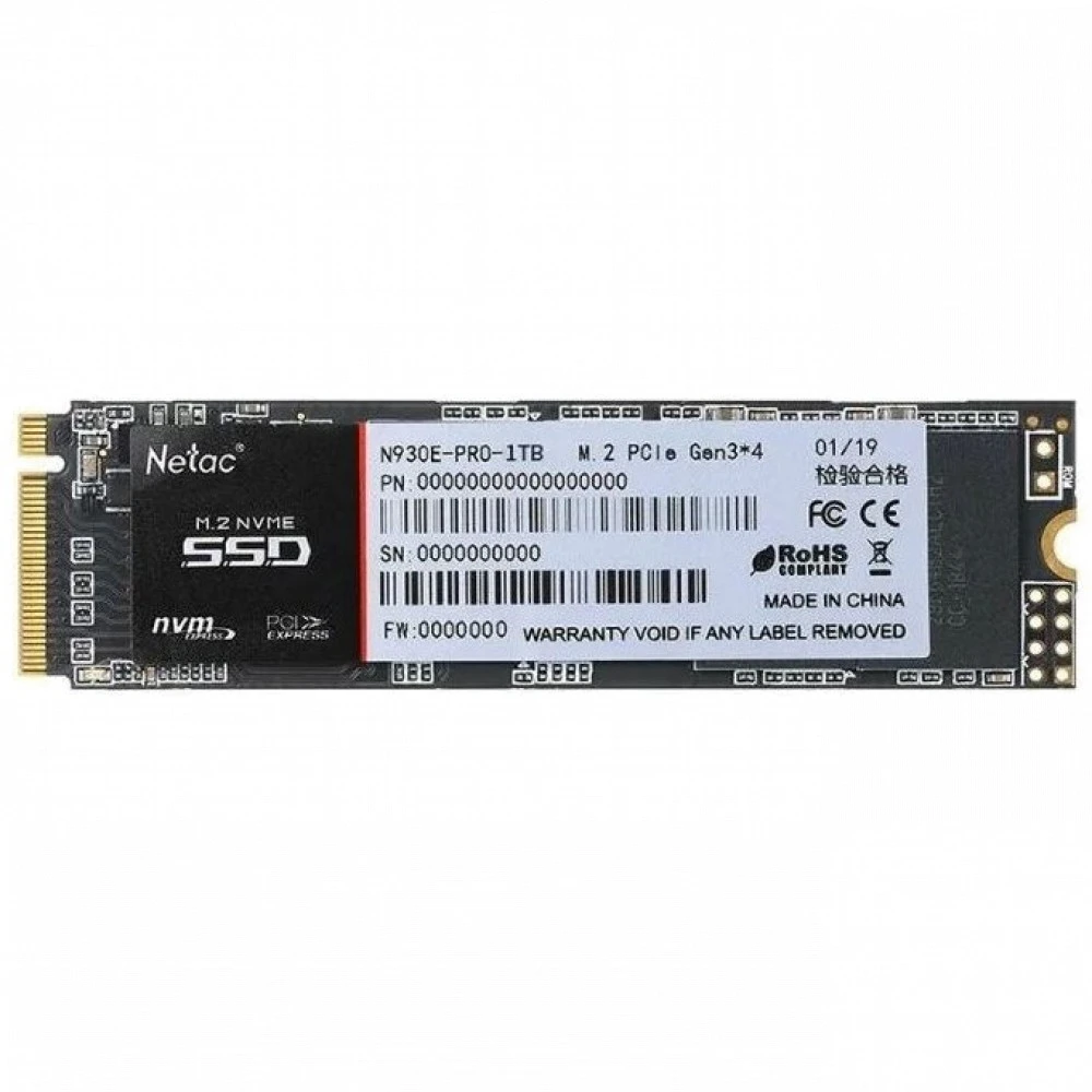 SSD накопитель SSD Netac N930E Pro, 1TB, M.2 NVMe PCIe 3.0 — 4