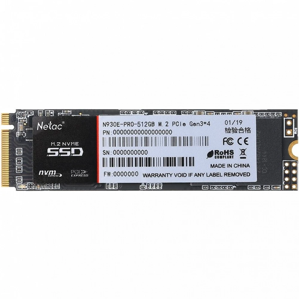 SSD накопитель SSD Netac N930E Pro, 512GB, M.2 NVMe PCIe 3.0 — 4