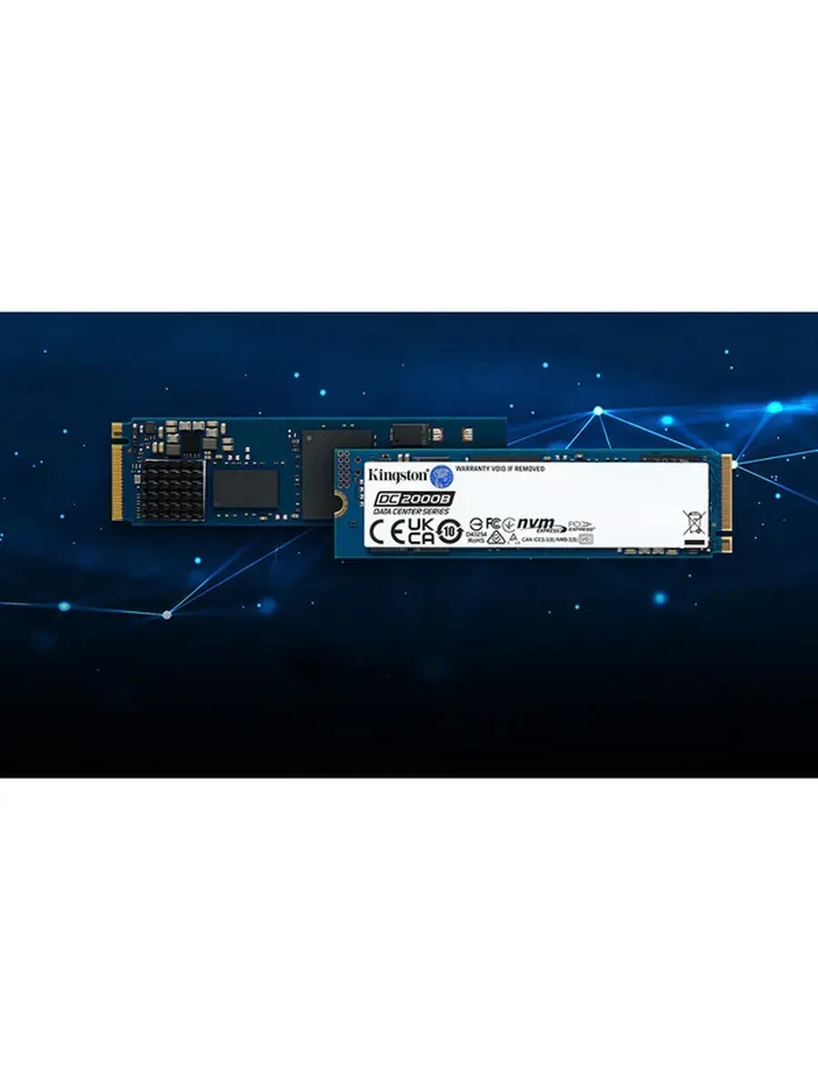 SSD накопитель SSD Kingston DC2000B 480GB, M.2 2280, PCIe 4, NVMe — 5
