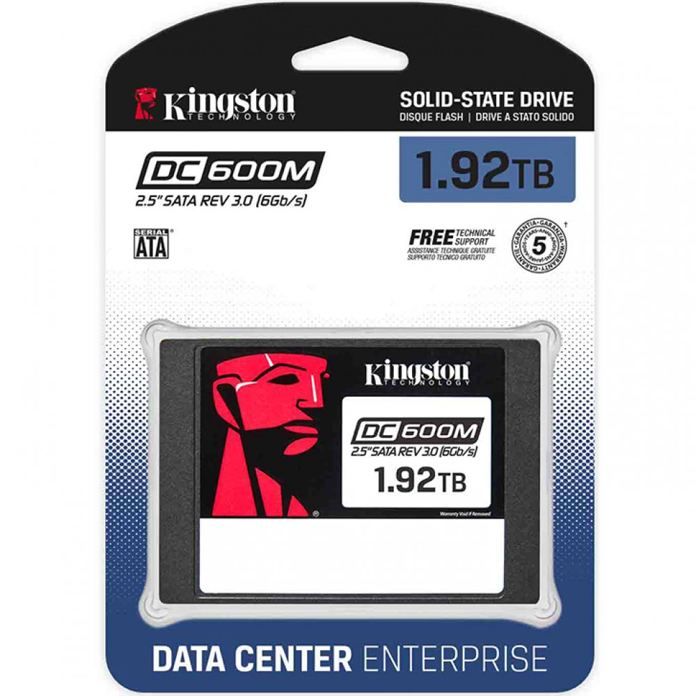 SSD накопитель SSD Kingston DC600M 1920GB, SATA, 2.5", TLC — 3