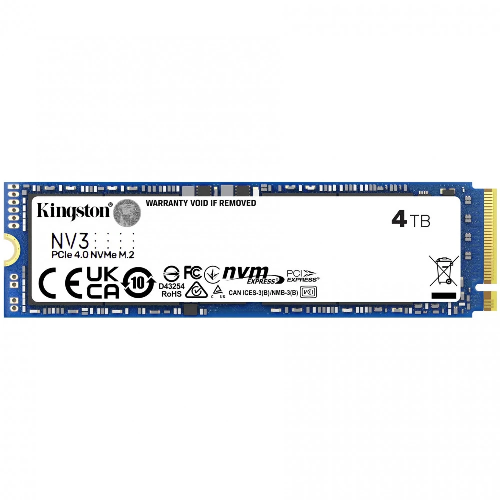 SSD накопитель SSD Kingston SNV3S 4TB, M.2 2280, PCIe 4, NVMe, R5000/W6000