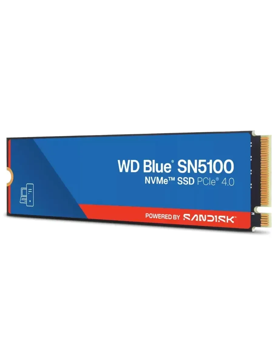 SSD накопитель SSD WD BLUE SN5100 1000GB, M.2 NVMe 4.0, 7100/6700 MB/s