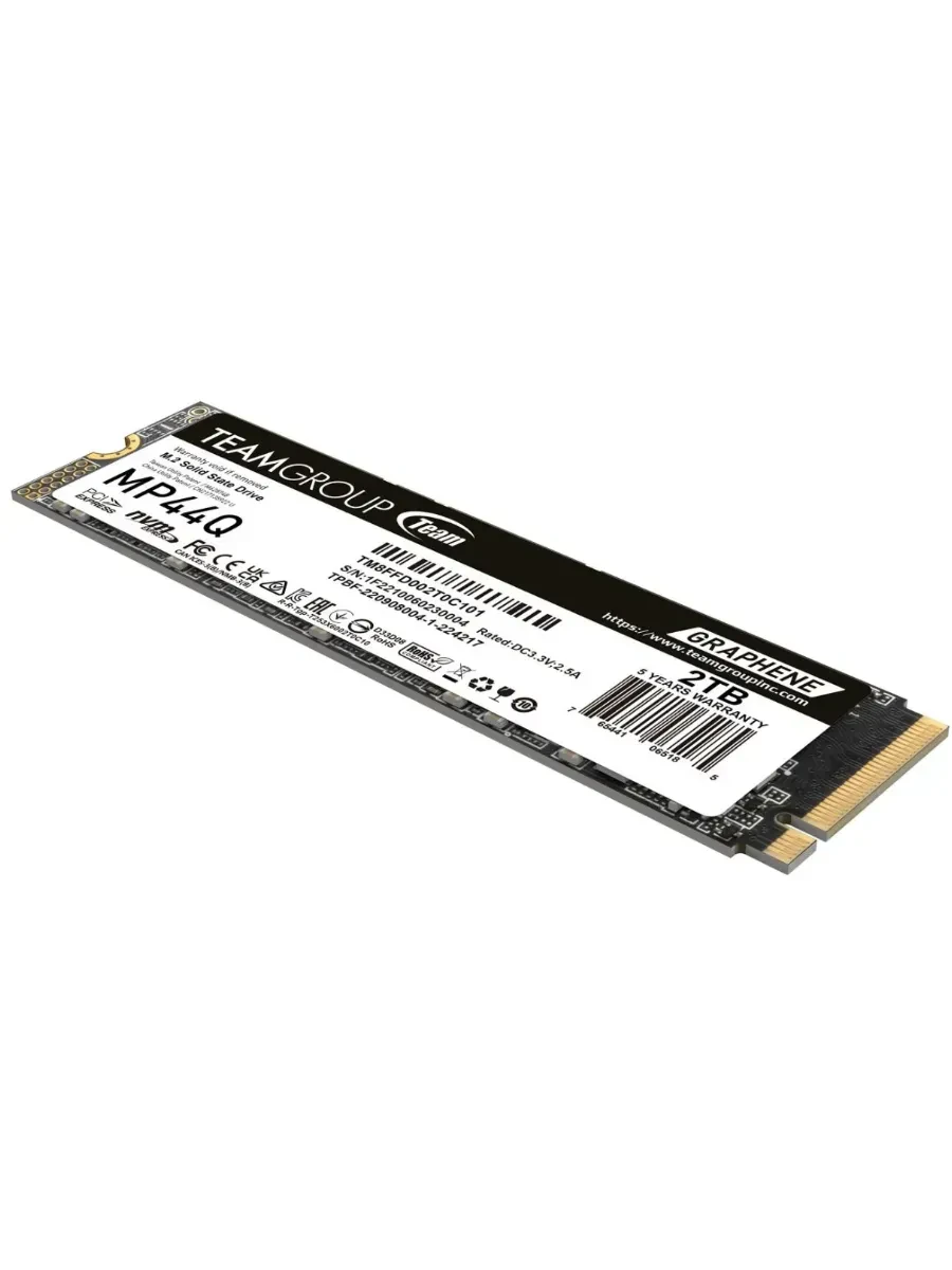 SSD накопитель SSD TeamGroup MP44Q 2000GB, M.2 NVMe PCIe 4.0, 7000/5900