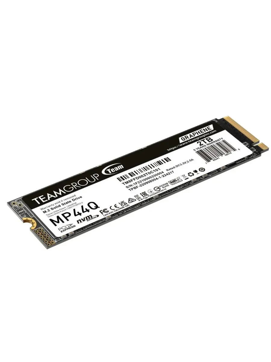 SSD накопитель SSD TeamGroup MP44Q 2000GB, M.2 NVMe PCIe 4.0, 7000/5900 — 2