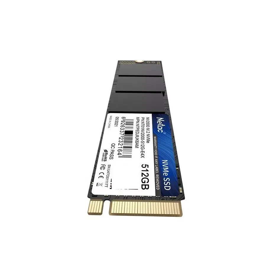 SSD накопитель SSD Netac NV2000, 512GB, PCIe 3.0 NVMe M.2 2280 — 2