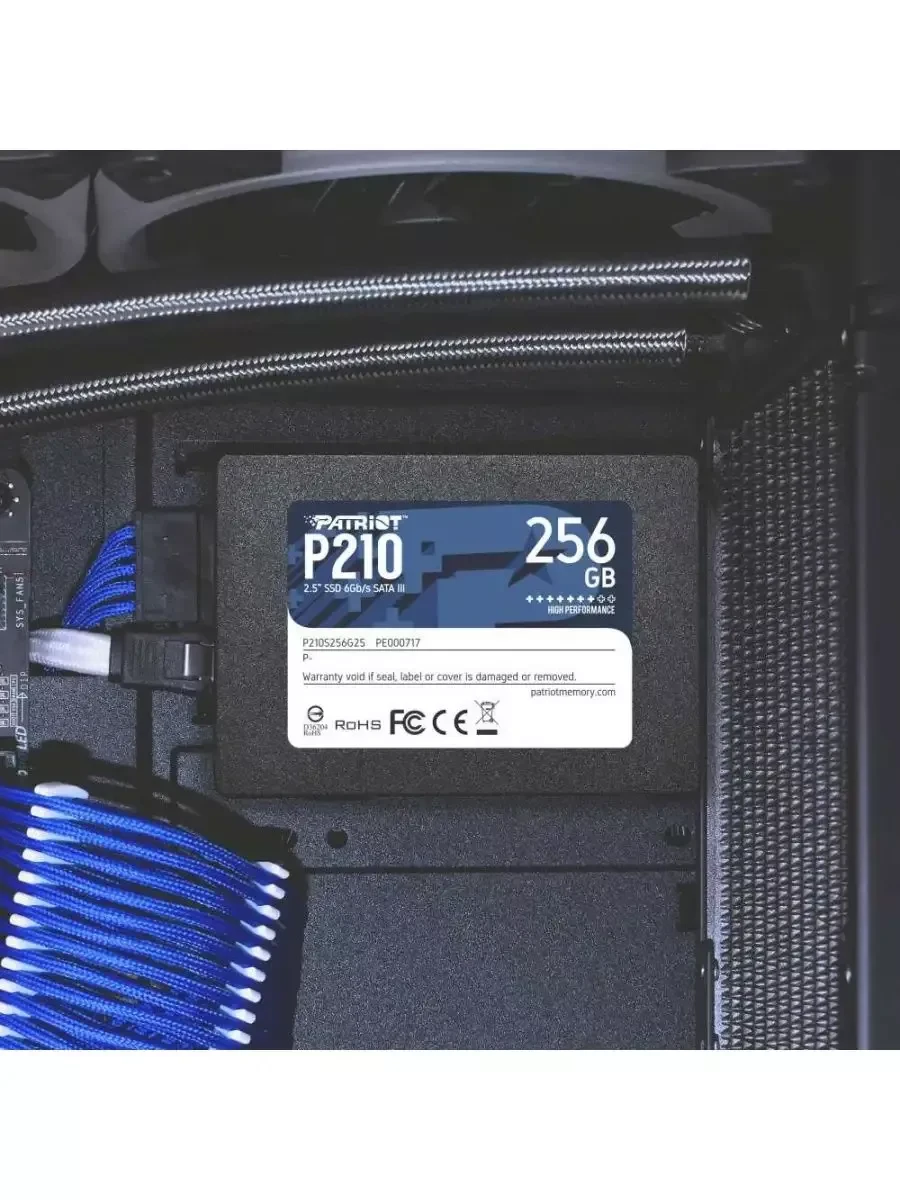 SSD накопитель SSD Patriot P210, 256GB, SATA 2.5" 3D TLC