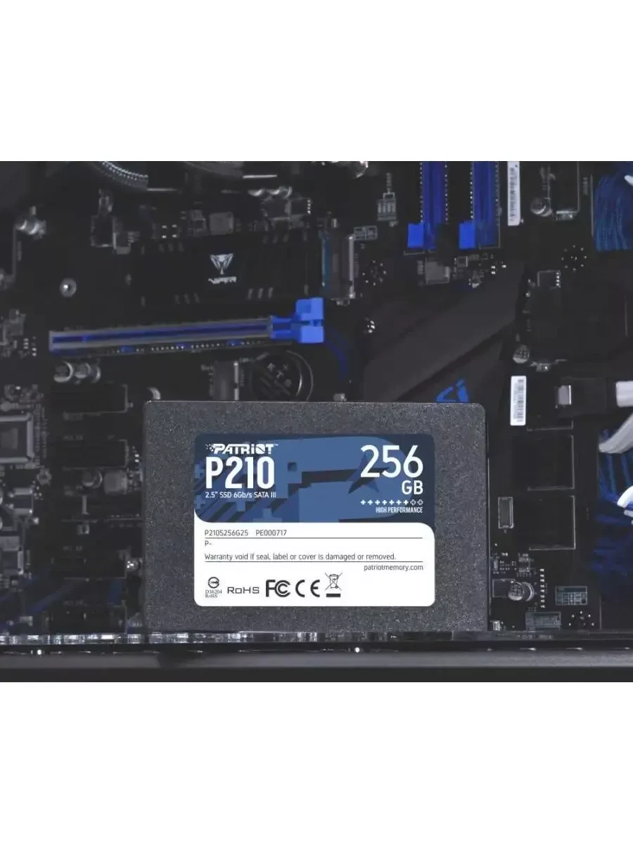 SSD накопитель SSD Patriot P210, 256GB, SATA 2.5" 3D TLC — 2