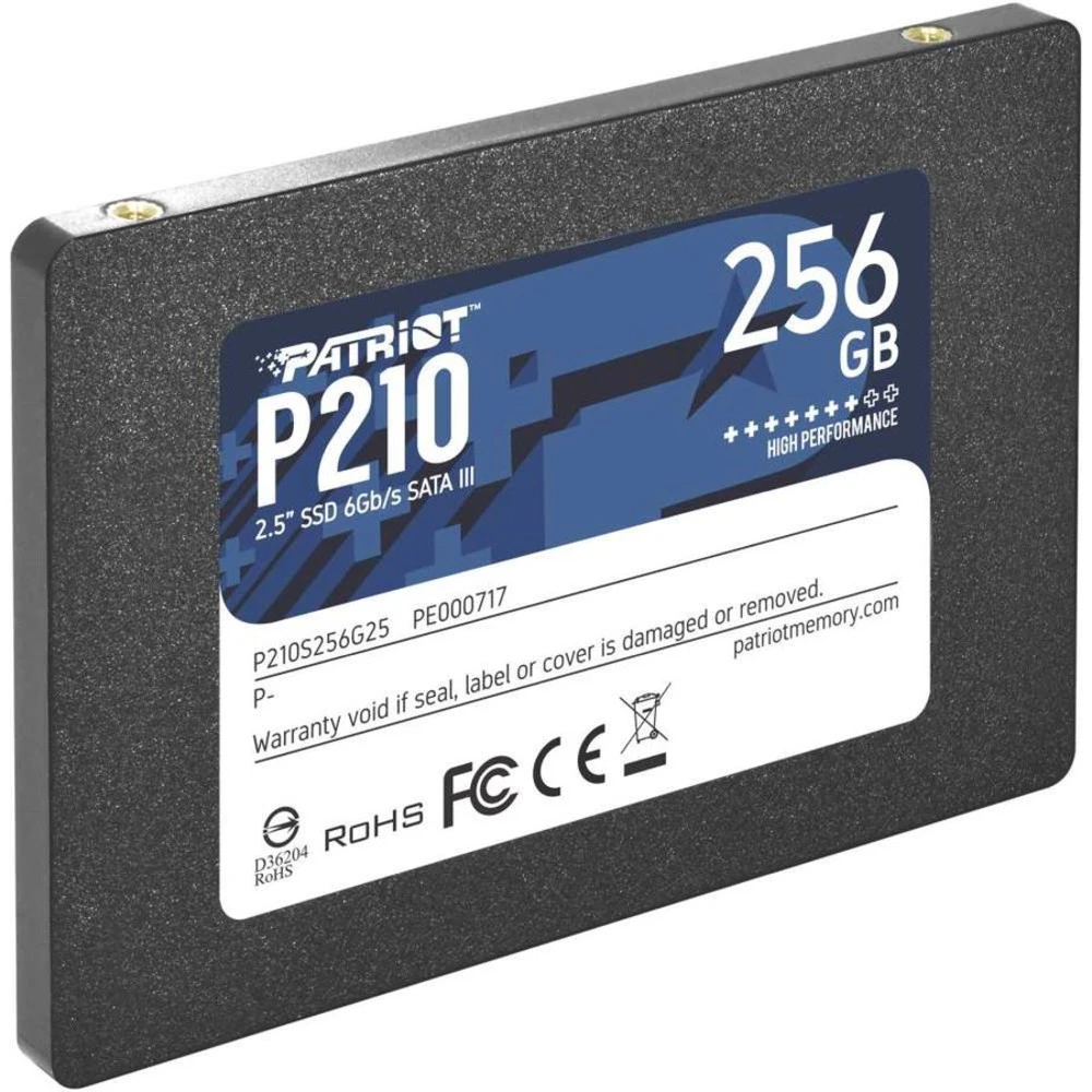 SSD накопитель SSD Patriot P210, 256GB, SATA 2.5" 3D TLC — 3