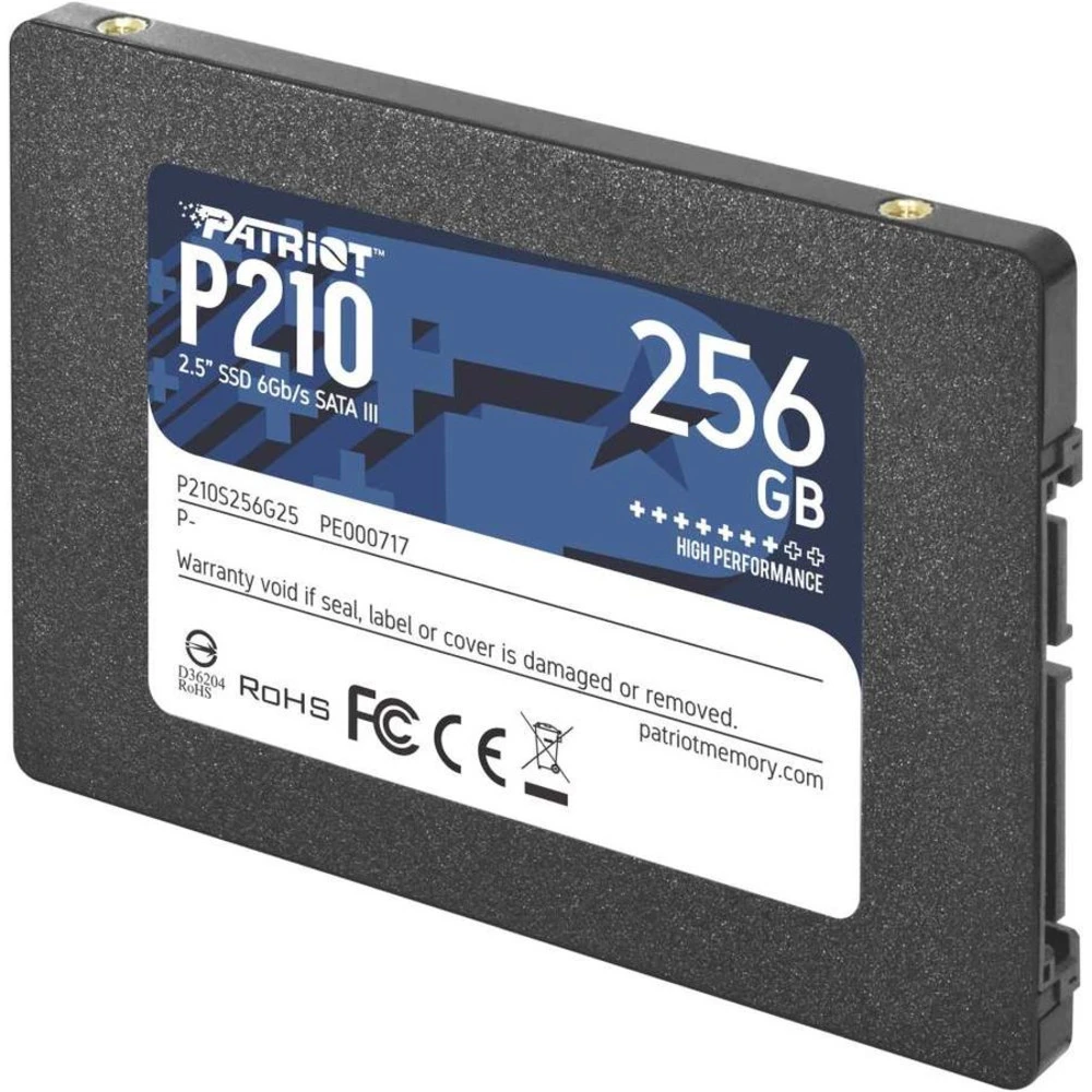 SSD накопитель SSD Patriot P210, 256GB, SATA 2.5" 3D TLC — 5
