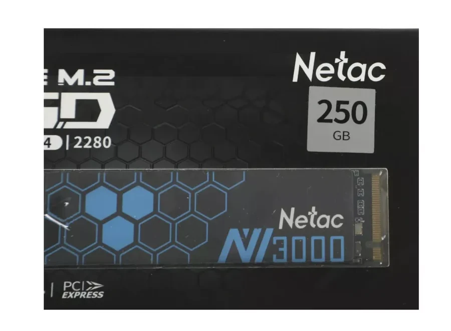 SSD Netac NV3000 250GB, PCIe 3.0 NVMe M.2 2280, радиатор — 3