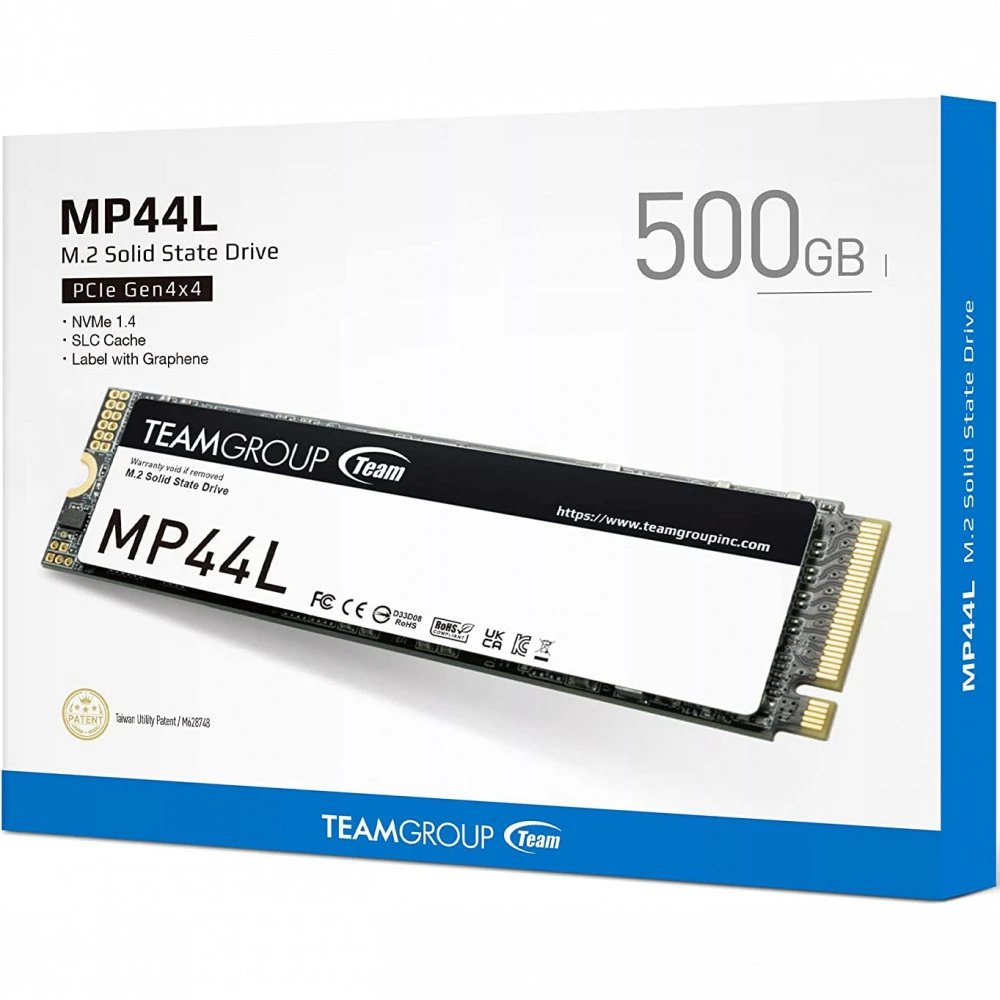 SSD накопитель SSD TeamGroup MP44L, 500GB, NVMe M.2 Gen4 — 4