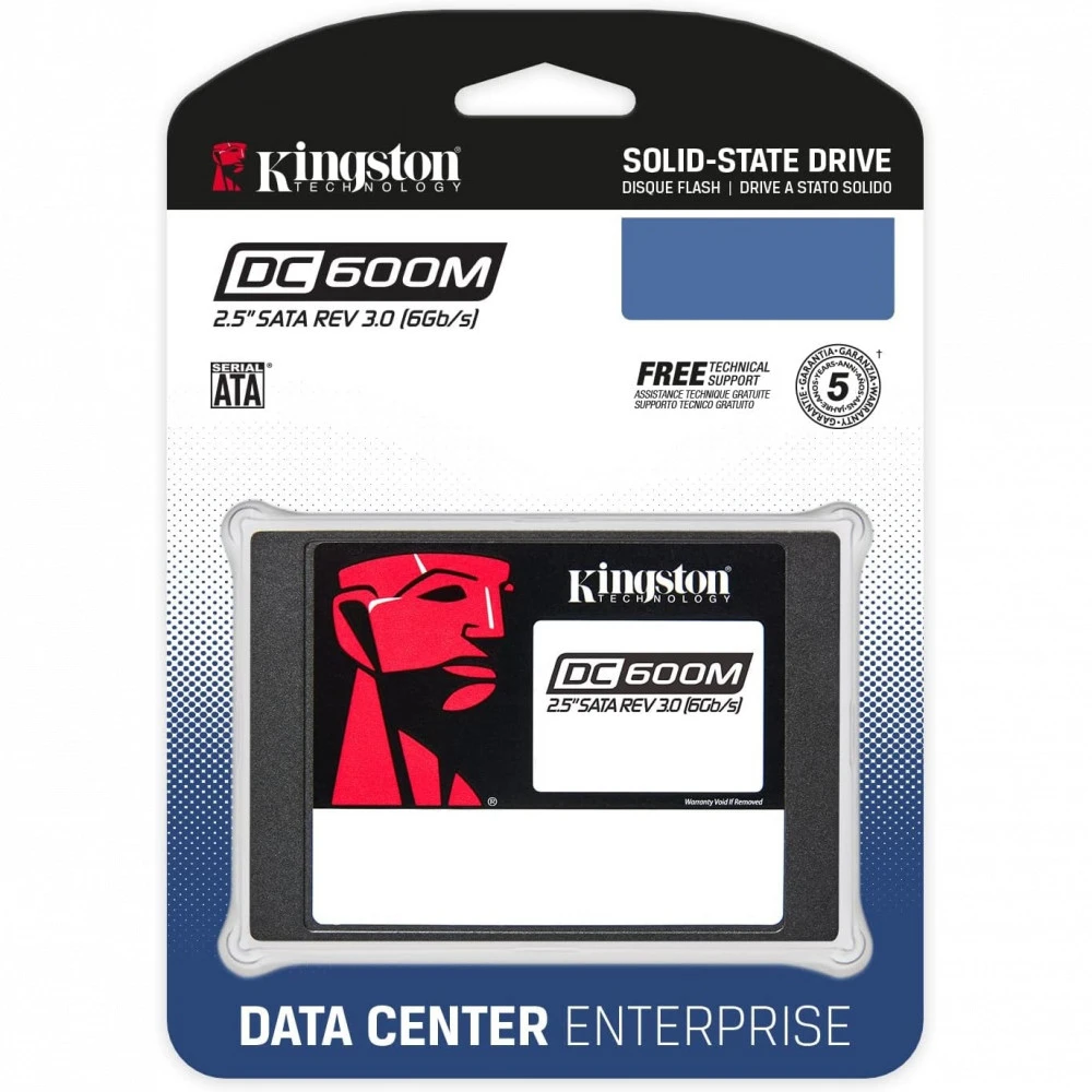 SSD накопитель SSD Kingston DC600M, 7680GB, 2.5" SATA Enterprise — 3