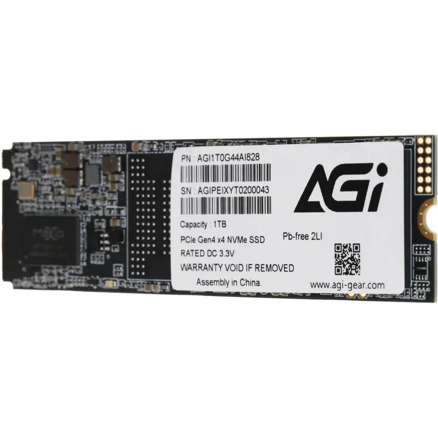 SSD накопитель SSD AGI AI828, 1TB, M.2 NVMe PCIe 4.0 — 4