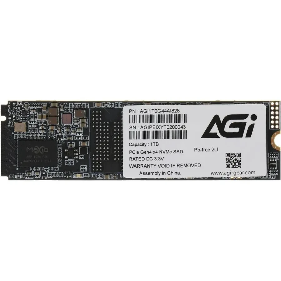 SSD накопитель SSD AGI AI828, 1TB, M.2 NVMe PCIe 4.0 — 5