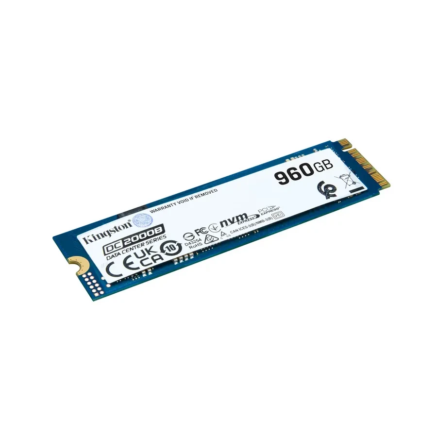 SSD Kingston DC2000B, 960GB, M.2 NVMe PCIe 4.0, 7000/1300 Мб/с — 2