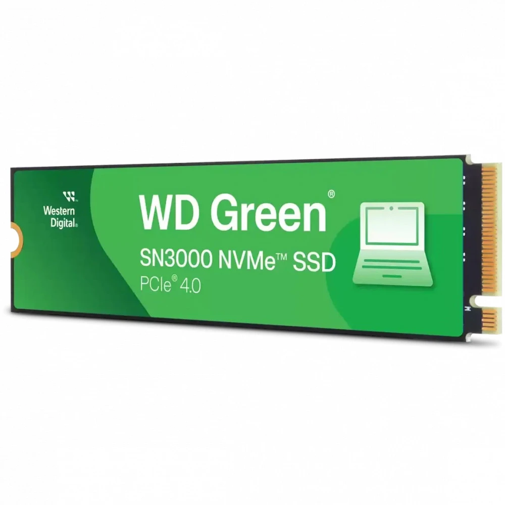 Твердотельный накопитель 1000GB SSD WD GREEN SN3000 M.2 2280 NVMe 4.0 R5000/W4200MB/s WDS100T4G0E — 4
