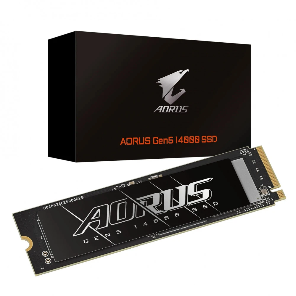 Твердотельный накопитель SSD 1000Gb PCIe5.0x4 GIGABYTE AG514K1TB, NVMe2.0, M.2 2280, 13600R/10200W — 5
