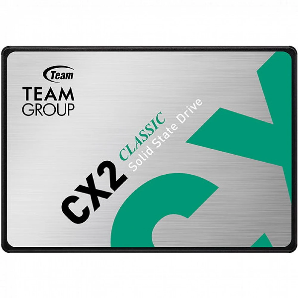Твердотельный накопитель 256GB SSD TeamGroup CX2 2.5” SATA3 R520Mb/s, W430MB/s T253X6256G0C101 — 2