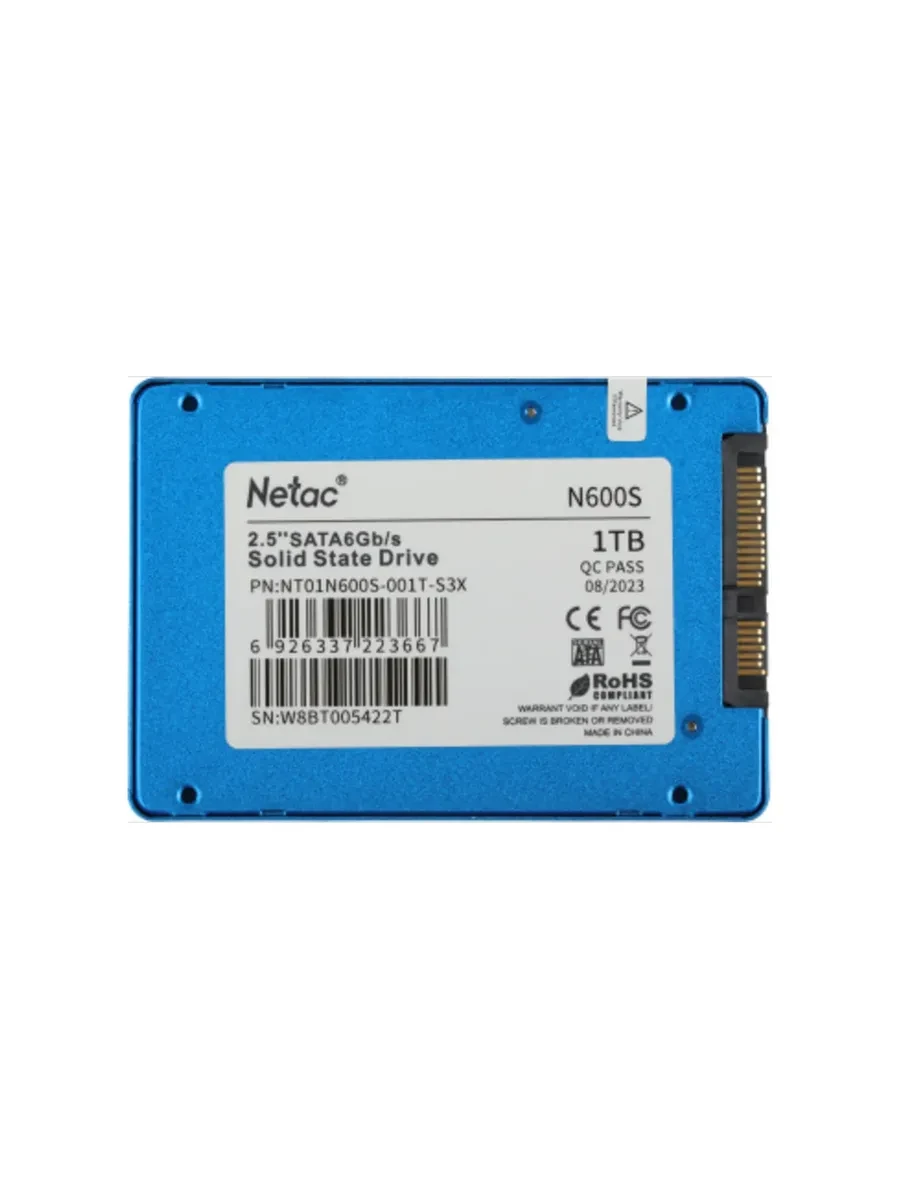 Твердотельный накопитель SSD Netac NT01N600S-001T-S3X 1TB 2.5 SATAIII — 4