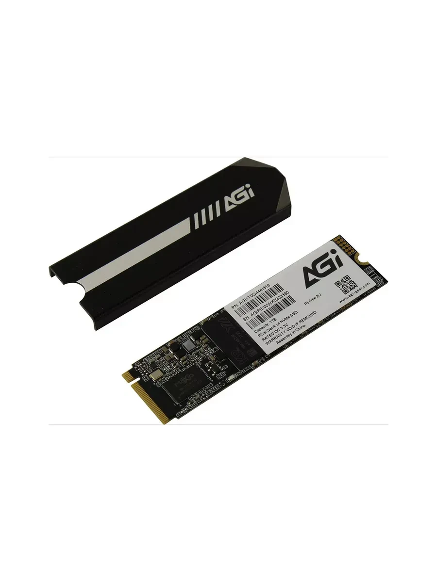 Твердотельный накопитель AGI AI818, 1Tb PCIe Gen4, Read 4700Mb/s, Write 2800Mb/s, Retail — 2
