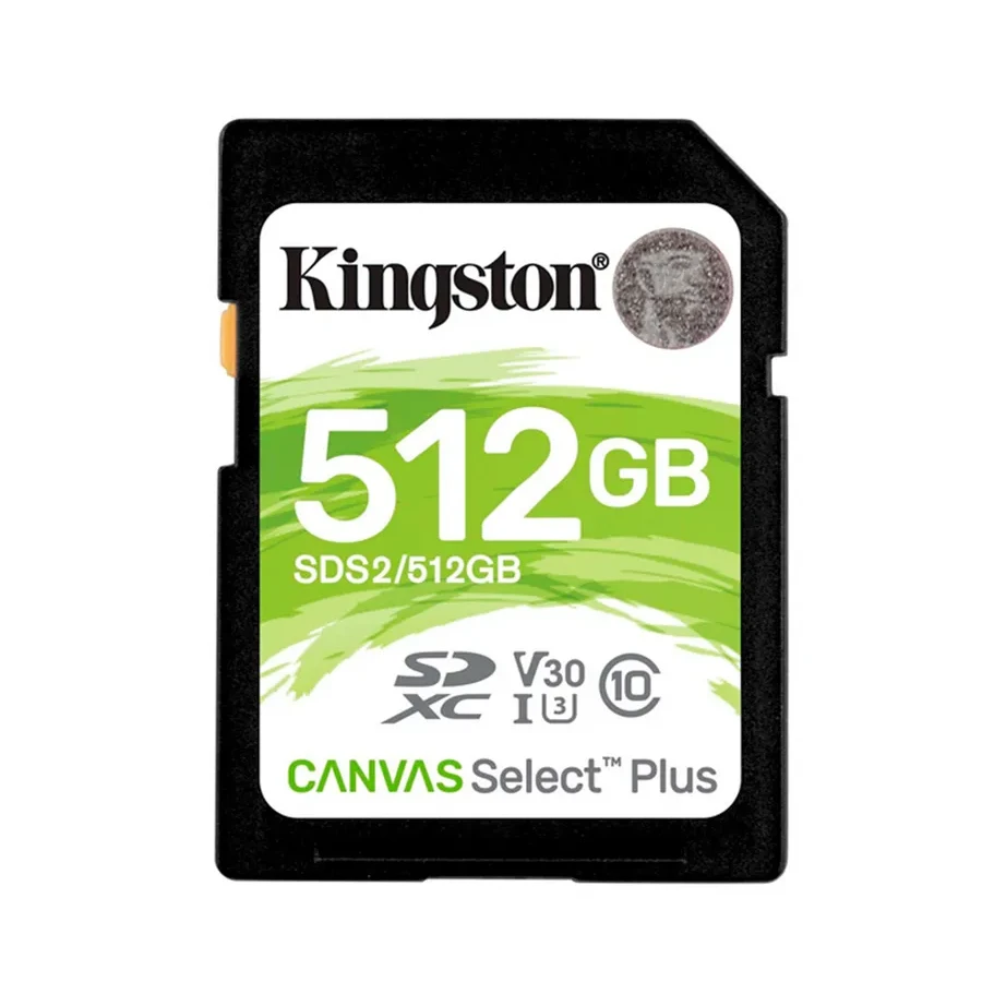 Карта памяти Kingston Canvas Select Plus, 512GB, SDXC, UHS-I
