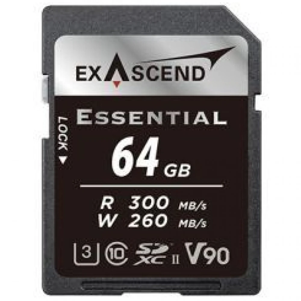 Карта памяти SD Exascend Essential, 64GB, UHS-II V90 — 3