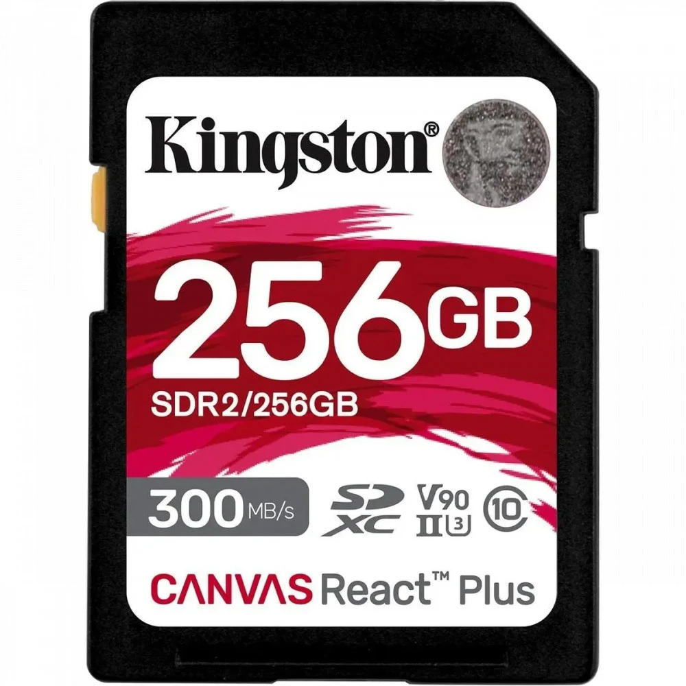 Карта памяти SD Kingston Canvas React Plus 256GB, UHS-II, R300/W260 — 2