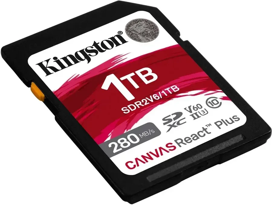 Карта памяти SD Kingston Canvas React Plus 1TB, UHS-II, V60, R280/W150