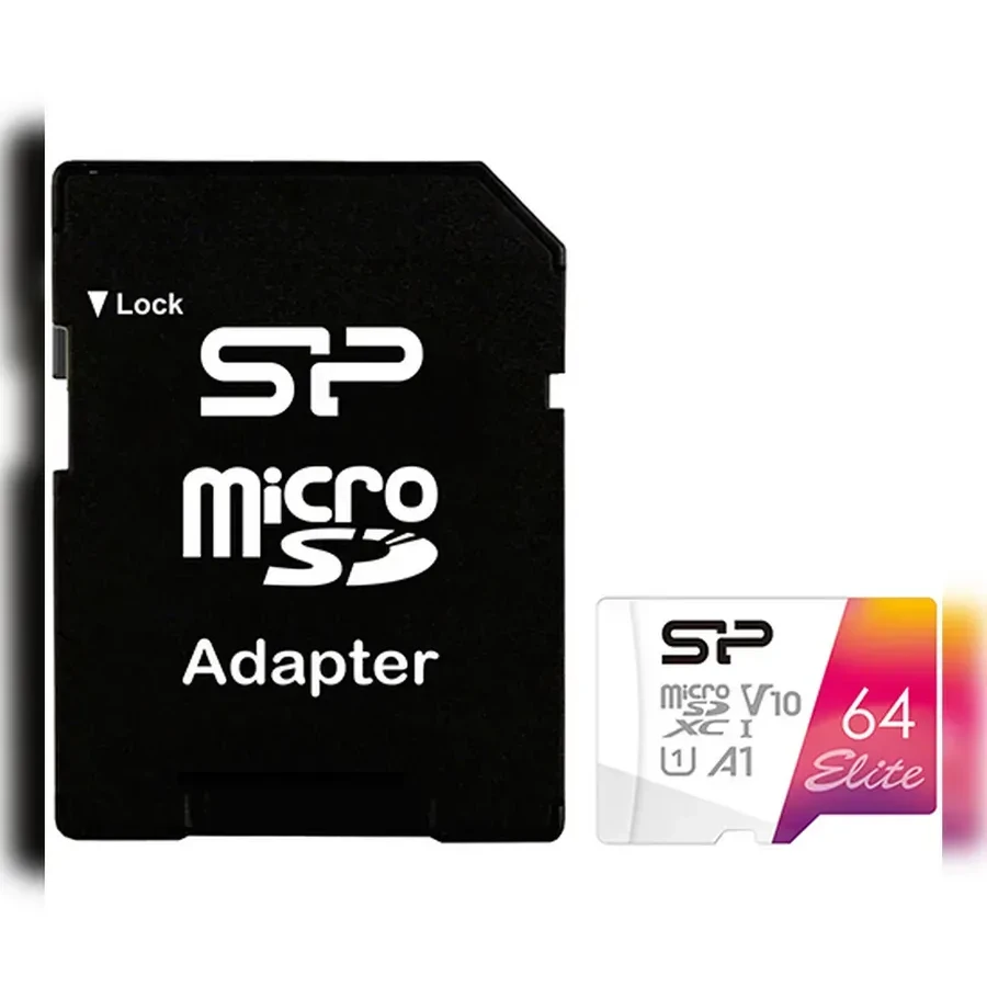Карта SILICON POWER Elite microSDHC 64GB, U1 V10