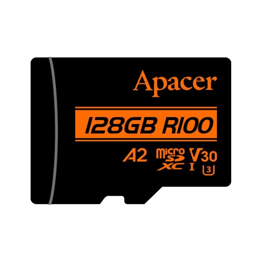 Карта памяти Apacer microSDXC, 128GB, адаптер