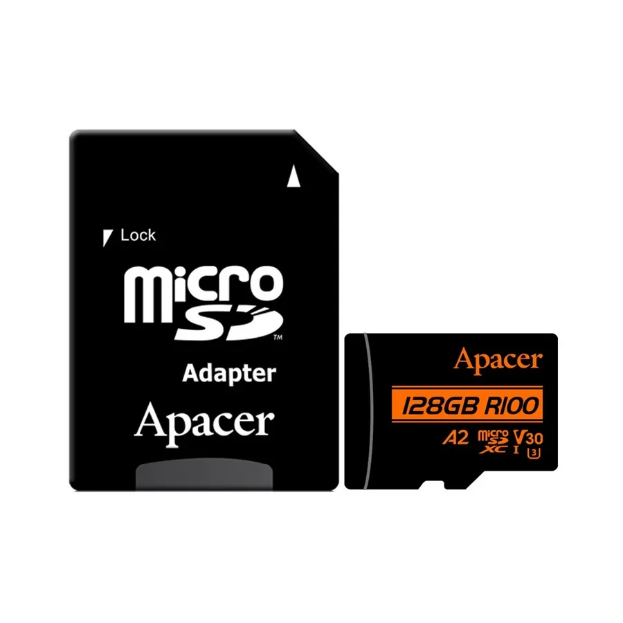 Карта памяти Apacer microSDXC, 128GB, адаптер — 2