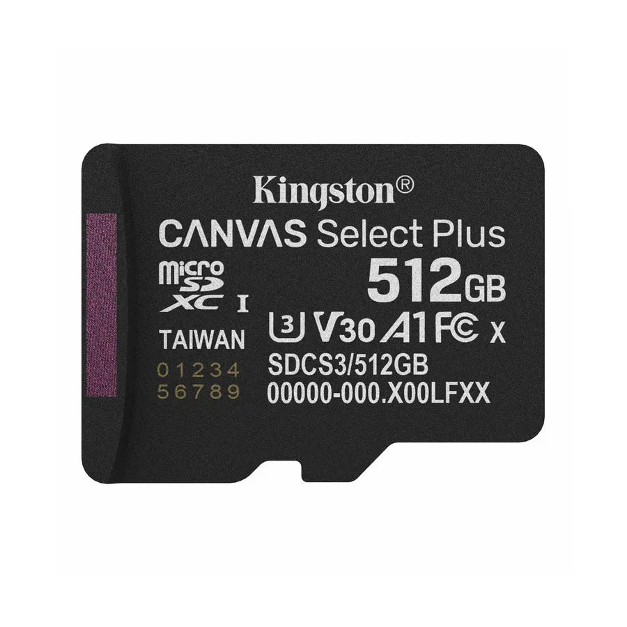 Карта памяти Kingston Canvas Select Plus, 512GB