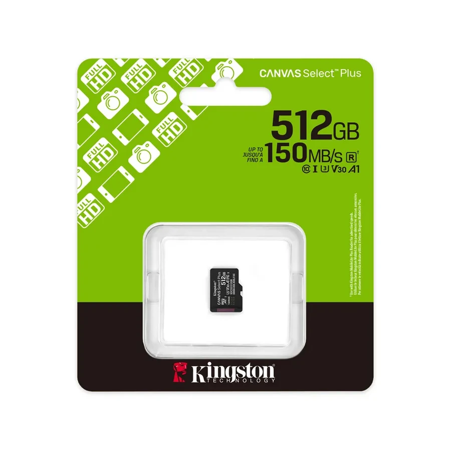 Карта памяти Kingston Canvas Select Plus, 512GB — 3