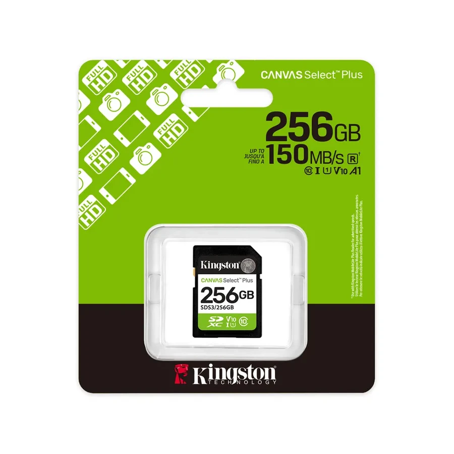 Карта памяти Kingston Canvas Select Plus, 256GB — 3