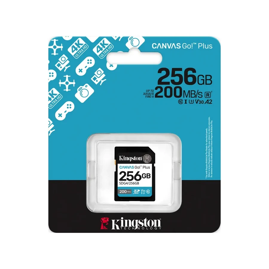 Карта памяти Kingston Canvas Go Plus, 256GB — 3