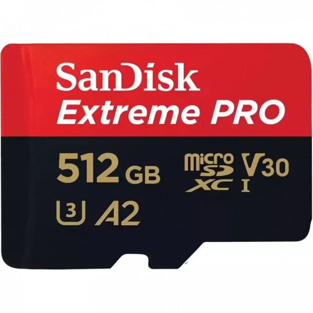 MicroSDXC карта SANDISK Extreme PRO 512GB, 200MB/s, A2 V30 — 3