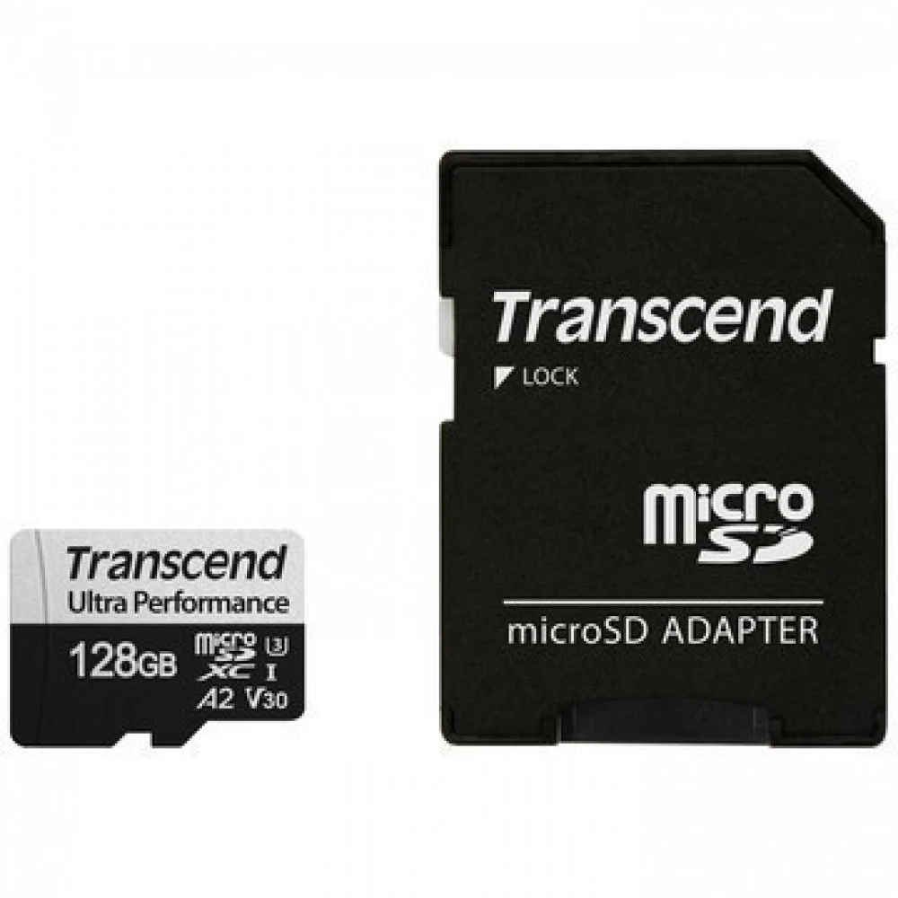 Karta памяти MicroSD 128GB, Class 10, U3, Transcend TS128GUSD340S