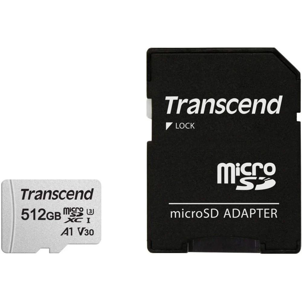 Карта памяти Transcend microSD 512GB, Class 10 U3 A1 — 2