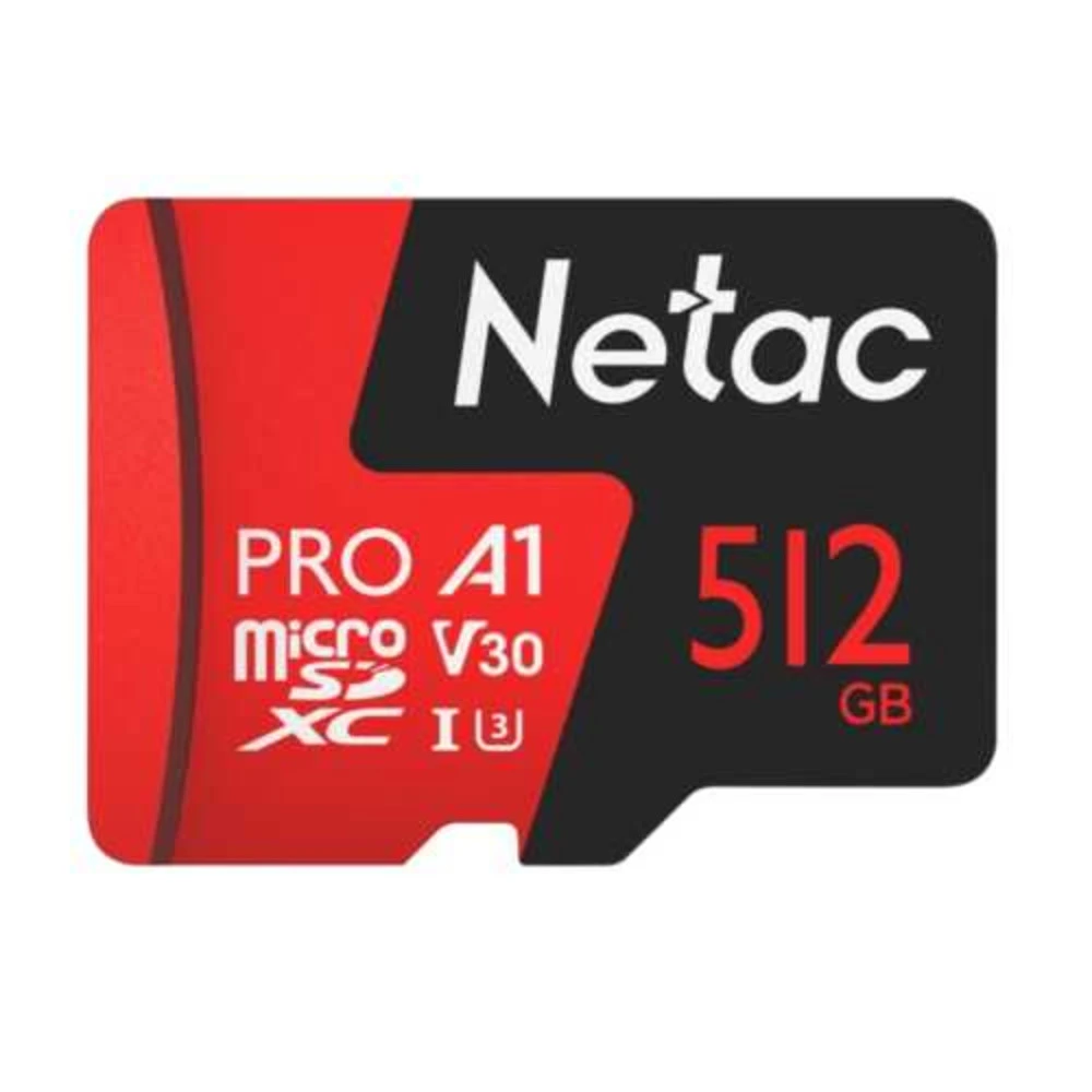 Карта памяти Netac microSD 512GB, Class 10 V30 A1 — 3