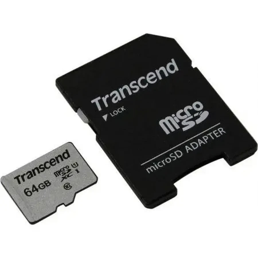 Карта памяти Transcend microSD 64GB, Class 10 U1