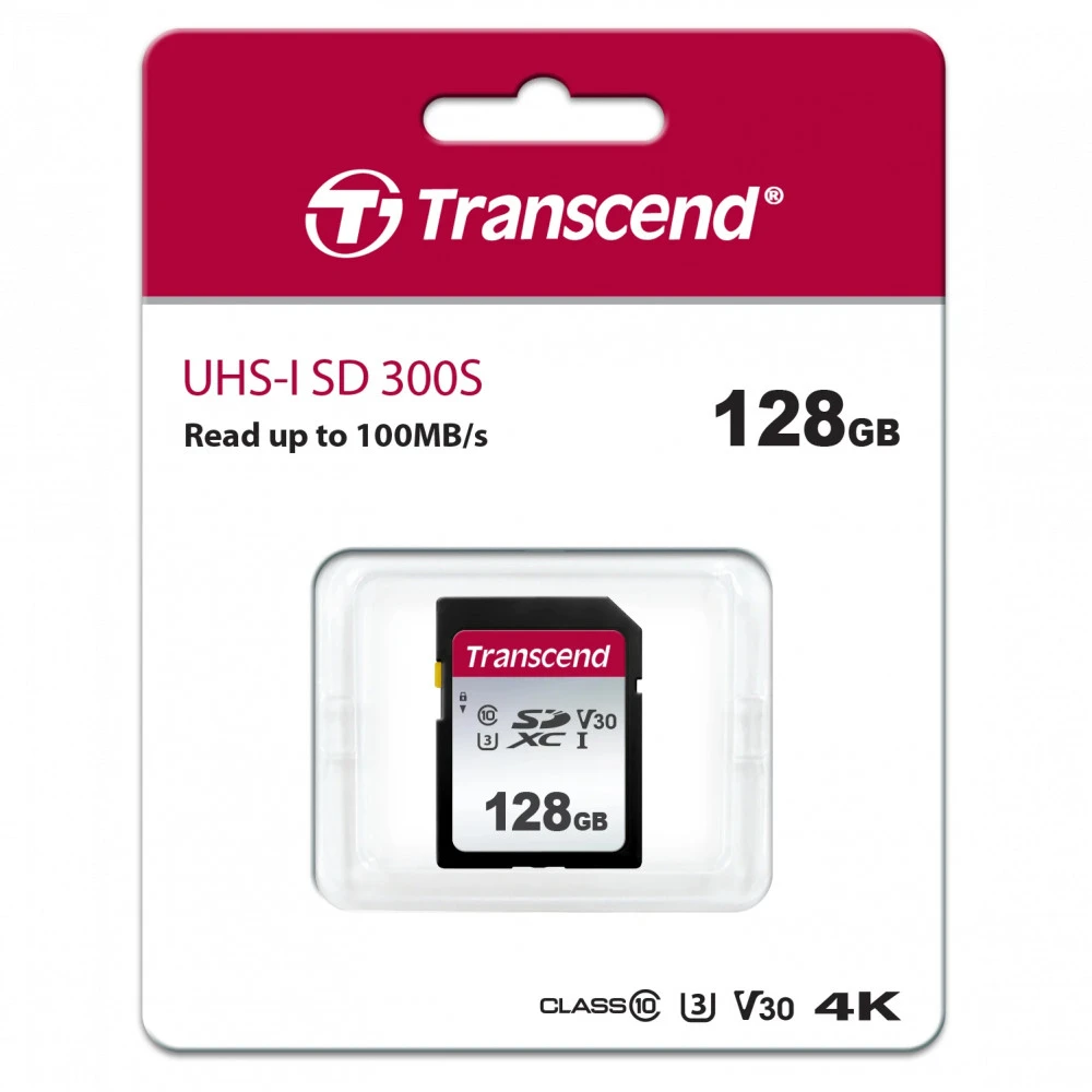 Карта памяти Transcend SD 128GB, Class 10 U3 — 2
