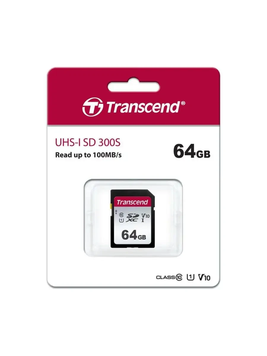 Карта памяти Transcend SD 64GB, Class 10 U3 — 2