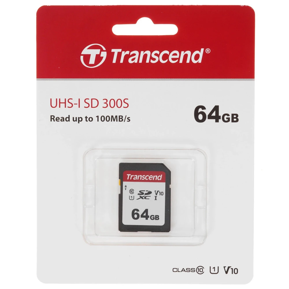 Карта памяти Transcend SD 64GB, Class 10 U3 — 3