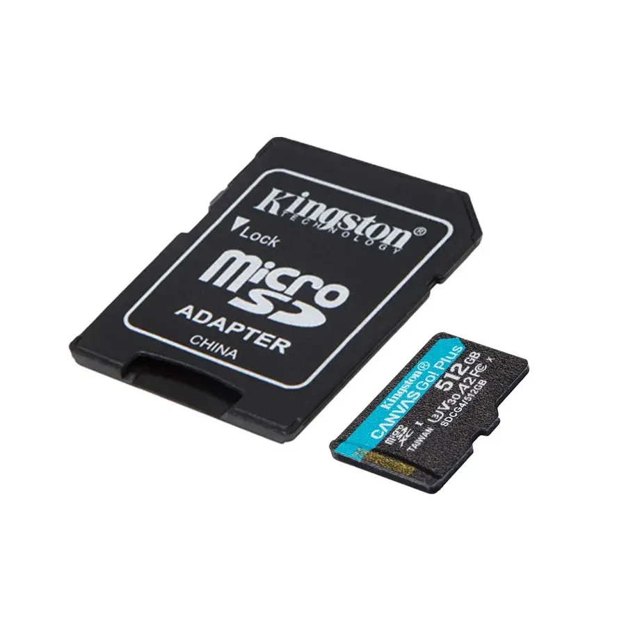 Карта памяти MicroSD, Kingston Canvas Go! Plus Gen4, 512GB, SDCG4/512GB, Class 10, UHS-I, R200/W160