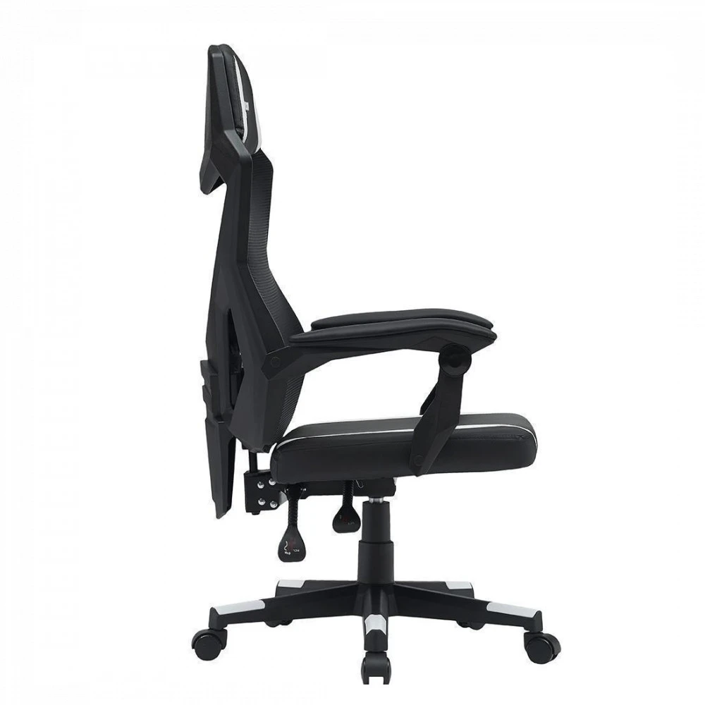 Игровое кресло Canyon Flow MCH01, чёрно-белое — 5