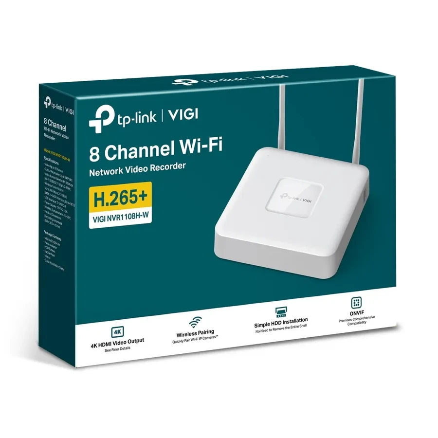 Videoregistrator TP-Link VIGI NVR1108H-W, 8CH — 4