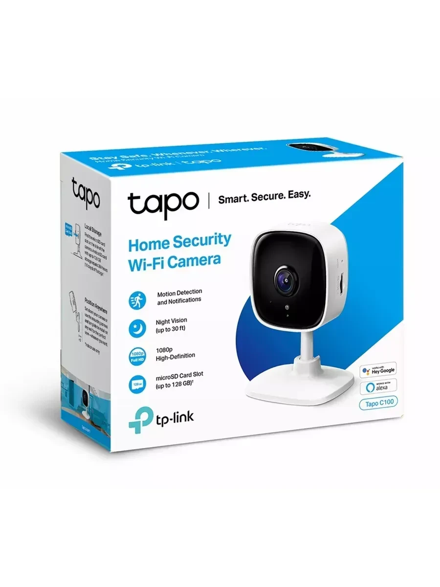 Домашняя камера Tapo C100, 1080P, ночное видение — 3