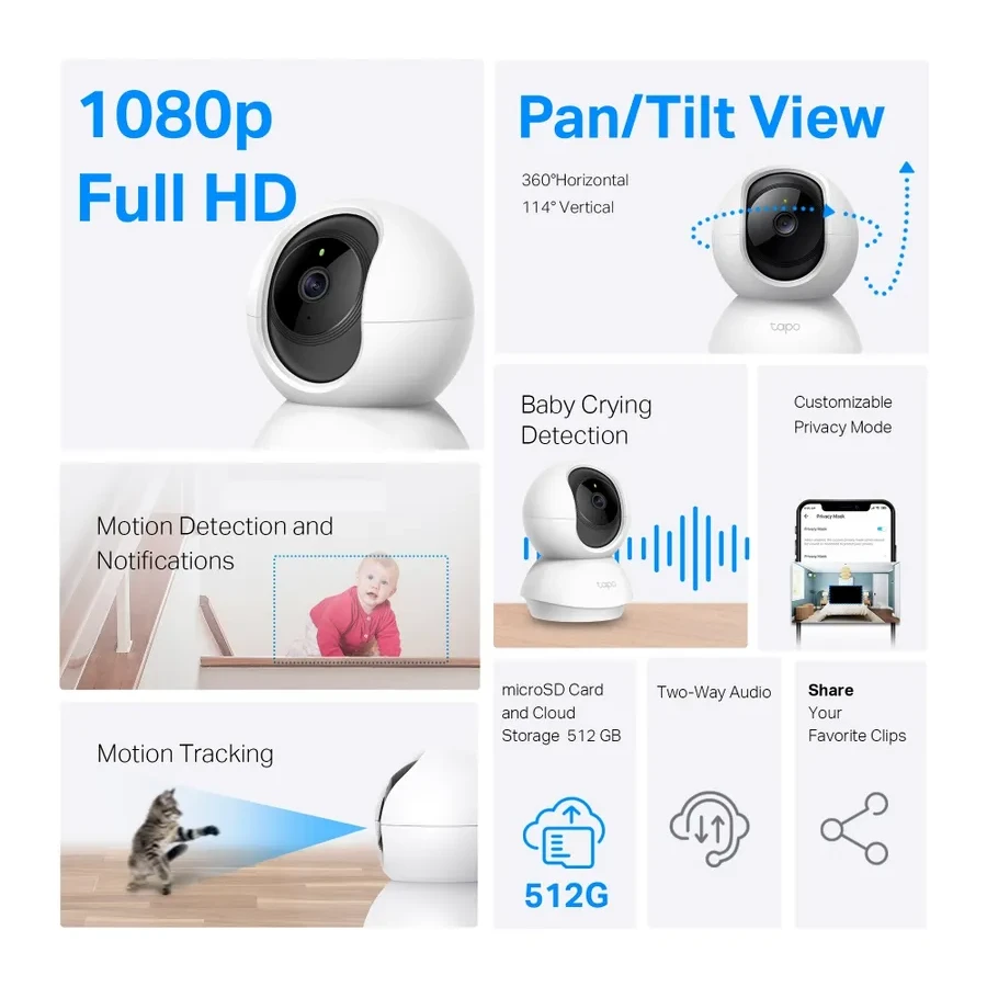 IP камера TP-Link Tapo C200C, 1920x1080, поворотно-наклонная — 2