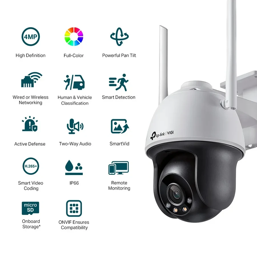 IP-камера Tp-Link VIGI C540-W, 4MP, Wi-Fi, уличная
